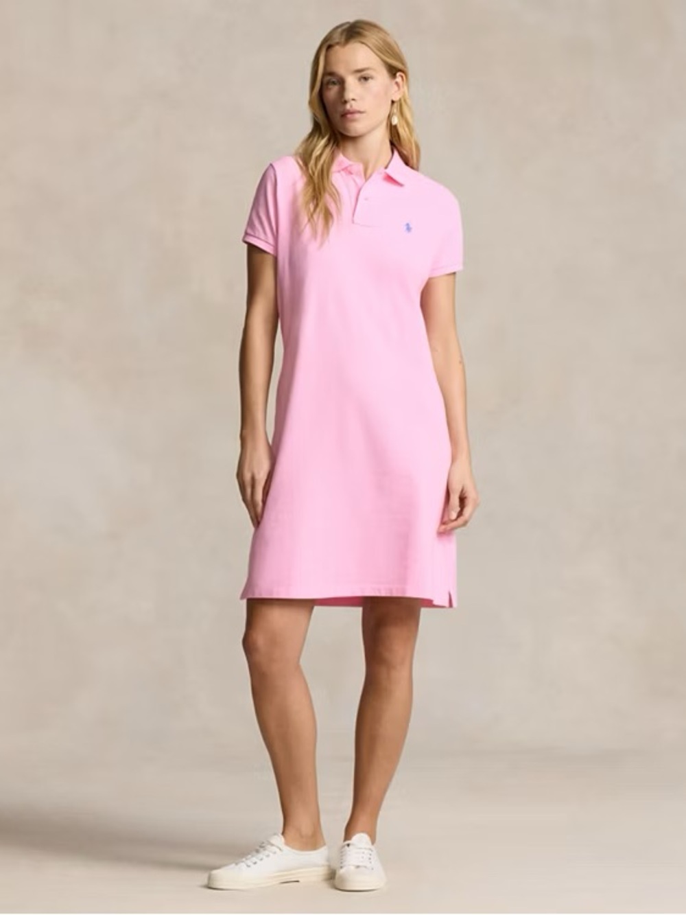 NWT Polo Ralph Lauren Size L Cotton Mesh Polo Dress
